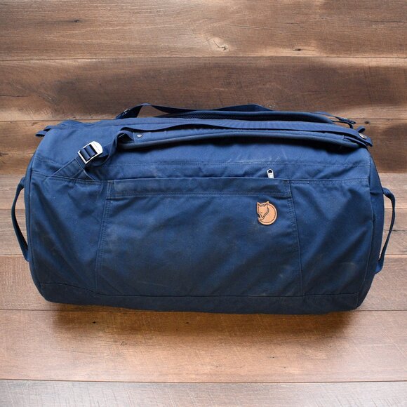 Fjallraven 55L Splitpack Duffle Backpack - Blue Large Travel Bag Canvas - Picture 1 of 7